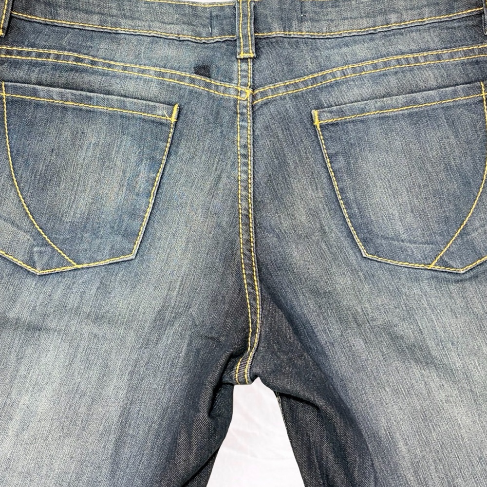 Paper Denim & Cloth 2000s-Era Mid-Rise Flare Jeans Women’s Size 10 Dark Wash - Picture 7 of 9